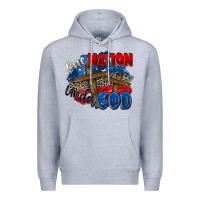 Heather Grey one nation under god Premium Hoodie - Zillion Design Studio