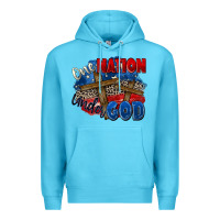 Ocean Blue one nation under god Premium Hoodie - Zillion Design Studio