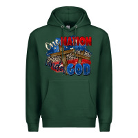 Sports Green one nation under god Premium Hoodie - Zillion Design Studio
