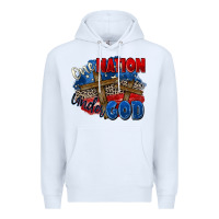 White one nation under god Premium Hoodie - Zillion Design Studio