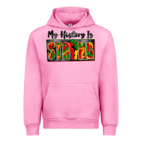 Fuchsia Pink my history is strong Urban Hoodie - Zillion Design Studio