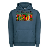 Pigment Midnight Navy my history is strong Urban Hoodie - Zillion Design Studio