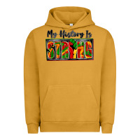 Pigment Peanut Butter my history is strong Urban Hoodie - Zillion Design Studio