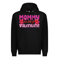 Black mommy is valentine Premium Hoodie - texasbilliewilder