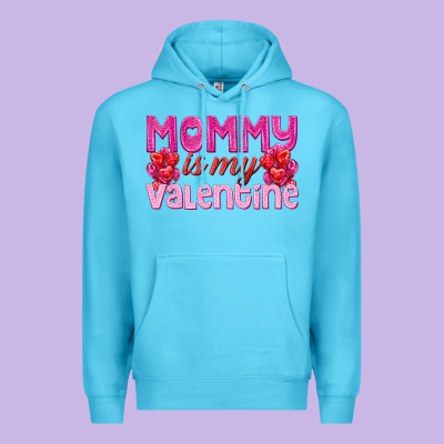 Mommy Is Valentine Premium Hoodie Designed By Texasbilliewilder