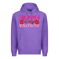 Purple mommy is valentine Premium Hoodie - texasbilliewilder