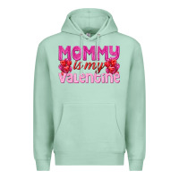 Seafoam mommy is valentine Premium Hoodie - texasbilliewilder