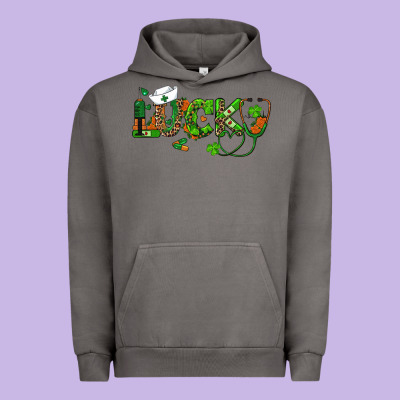 Urban Hoodie st patricks day lucky nurse
