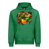 Emerald juneteenth lips Urban Hoodie - Zillion Design Studio
