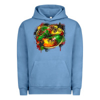 Pigment Pebble Blue juneteenth lips Urban Hoodie - Zillion Design Studio