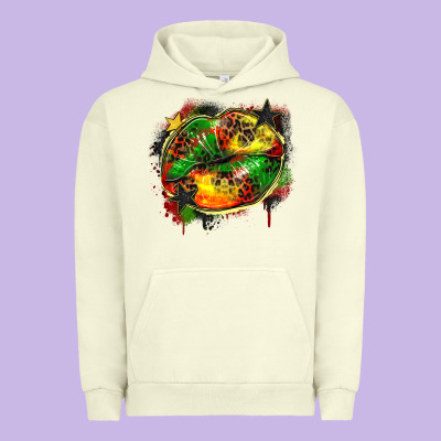 Juneteenth Lips Urban Hoodie Designed By Zillion Design Studio