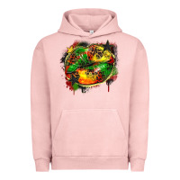 Pigment Salmon juneteenth lips Urban Hoodie - Zillion Design Studio