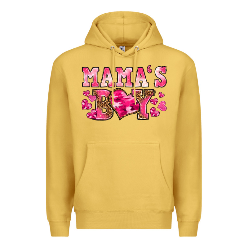 Valentines Day Mamas Boy Premium Hoodie by texasbilliewilder | Teevron