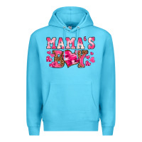 Ocean Blue valentines day mamas boy Premium Hoodie - texasbilliewilder