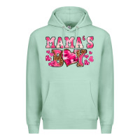 Seafoam valentines day mamas boy Premium Hoodie - texasbilliewilder