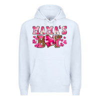 White valentines day mamas boy Premium Hoodie - texasbilliewilder