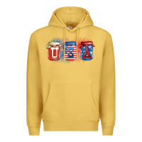 Antique Gold usa mason jars Premium Hoodie - Zillion Design Studio
