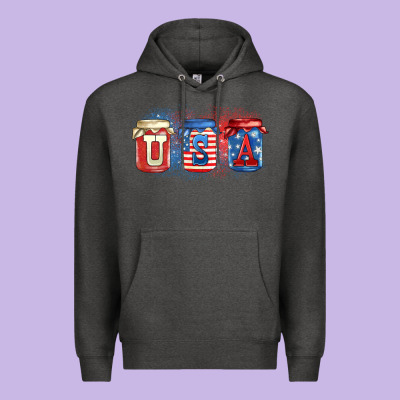 Usa Mason Jars Premium Hoodie Designed By Zillion Design Studio