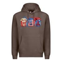 Coffee usa mason jars Premium Hoodie - Zillion Design Studio