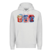 Dove Grey usa mason jars Premium Hoodie - Zillion Design Studio