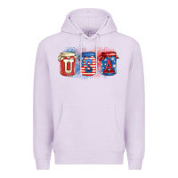 Lilac usa mason jars Premium Hoodie - Zillion Design Studio