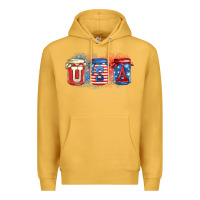 Mustard usa mason jars Premium Hoodie - Zillion Design Studio