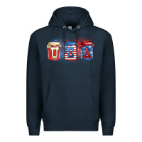 Navy usa mason jars Premium Hoodie - Zillion Design Studio