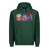 Sports Green usa mason jars Premium Hoodie - Zillion Design Studio