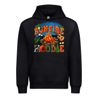 Black bonfire hoodie Urban Hoodie - texasbilliewilder