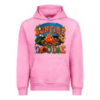 Fuchsia Pink bonfire hoodie Urban Hoodie - texasbilliewilder