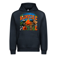Navy bonfire hoodie Urban Hoodie - texasbilliewilder