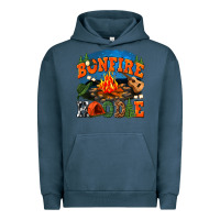 Pigment Midnight Navy bonfire hoodie Urban Hoodie - texasbilliewilder
