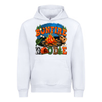 White bonfire hoodie Urban Hoodie - texasbilliewilder