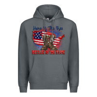 Rock home of the free because of the brave Premium Hoodie - Zillion Design Studio