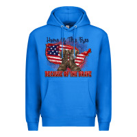True Royal home of the free because of the brave Premium Hoodie - Zillion Design Studio