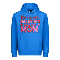 True Royal my favorite valentine call me mom Premium Hoodie - texasbilliewilder