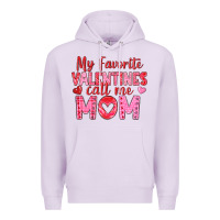 Lilac my favorite valentine call me mom Premium Hoodie - texasbilliewilder