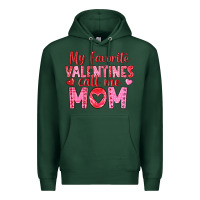 Sports Green my favorite valentine call me mom Premium Hoodie - texasbilliewilder