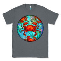 Charcoal Heather crab Classic Tee - BarkalooDesign