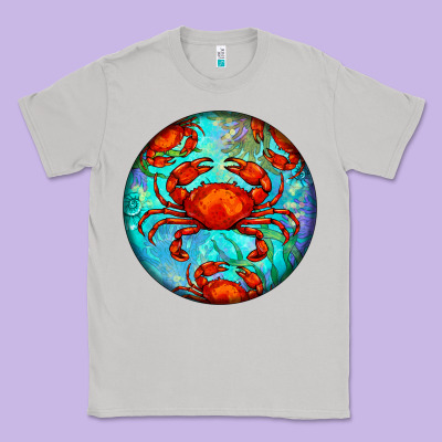 Crab Classic Tee Designed By Barkaloodesign