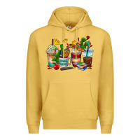 Antique Gold spanish teacher coffee cups Premium Hoodie - AdoDesignShop