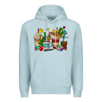 Blue Mist spanish teacher coffee cups Premium Hoodie - AdoDesignShop