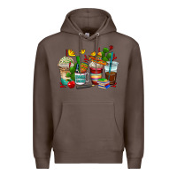 Coffee spanish teacher coffee cups Premium Hoodie - AdoDesignShop