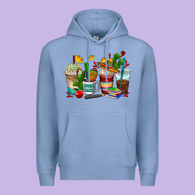 Spanish Teacher Coffee Cups Premium Hoodie Designed By Adodesignshop