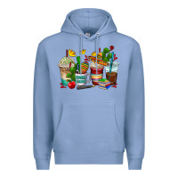 Colony Blue spanish teacher coffee cups Premium Hoodie - AdoDesignShop