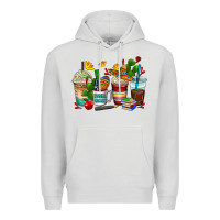 Dove Grey spanish teacher coffee cups Premium Hoodie - AdoDesignShop