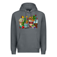 Rock spanish teacher coffee cups Premium Hoodie - AdoDesignShop