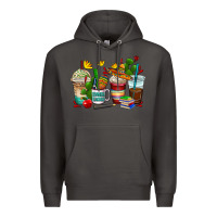 Smoke spanish teacher coffee cups Premium Hoodie - AdoDesignShop