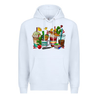White spanish teacher coffee cups Premium Hoodie - AdoDesignShop