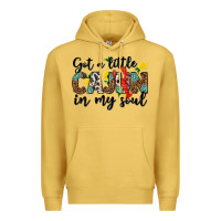 Antique Gold got a little cajun in my soul Premium Hoodie - texasbilliewilder